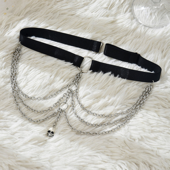 Naiste isikupärastatud lihtsad mitmekülgsed rõivaaksessuaarid asümmeetriline ketirõngas ripats elastne suur jalarõngas P0355