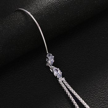 Νέα διπλή στρώση γυναικείου κεφαλόδεσμου για το πίσω μέρος του κεφαλιού, απλό ρετρό μεταλλικό καπέλο με σχέδιο niche design Sense, κεφαλόδεσμος για το πίσω μέρος