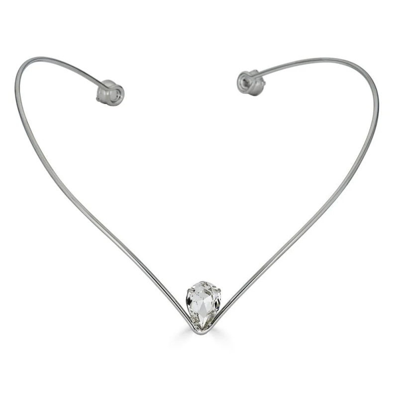 Moderan temperamentni V-oblikovani trak za glavu jednostavan princeza kap vode Dodaci za kosu vjenčani dodaci lančić za kosu