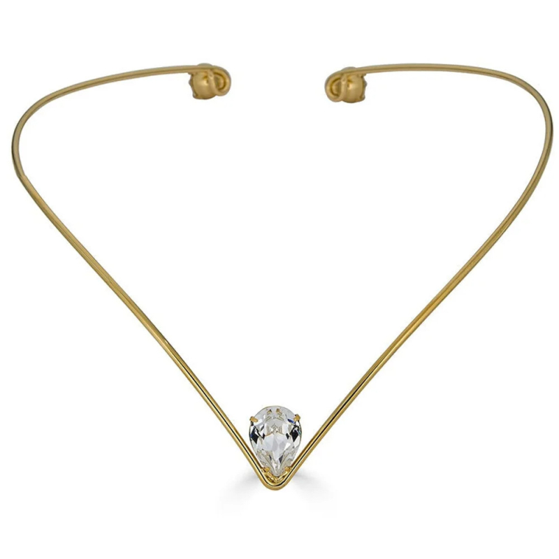 Moderan temperamentni V-oblikovani trak za glavu jednostavan princeza kap vode Dodaci za kosu vjenčani dodaci lančić za kosu