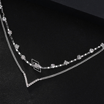 Piiriülene uus kivikestega kahekihiline juuksekett, boheemlaslik Euroopa ja Ameerika pruudi peakate, lihtne peakate, juuksekett