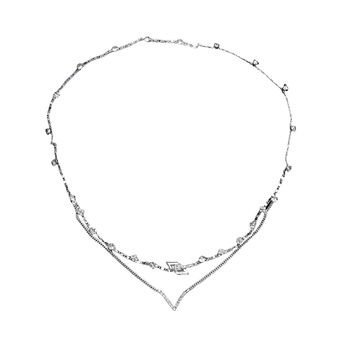 Piiriülene uus kivikestega kahekihiline juuksekett, boheemlaslik Euroopa ja Ameerika pruudi peakate, lihtne peakate, juuksekett