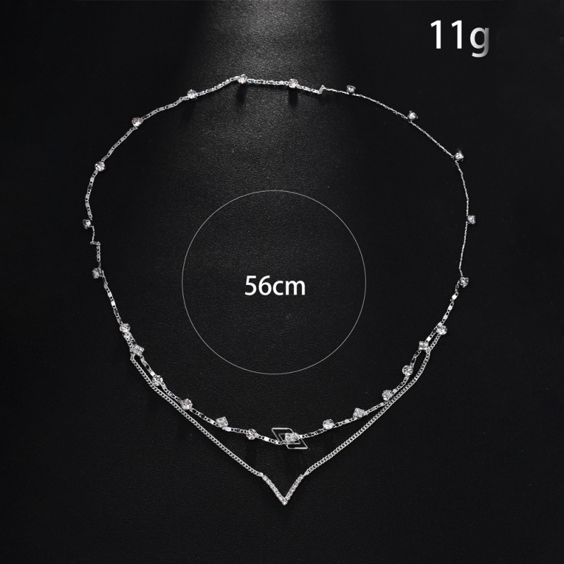 Nauja tarpvalstybinė dvisluoksnė cirkonio plaukų grandinėlė, bohemiška europietiška ir amerikietiška nuotakos galvos apdangalas, paprasta galvos apdangalo plaukų grandinėlė