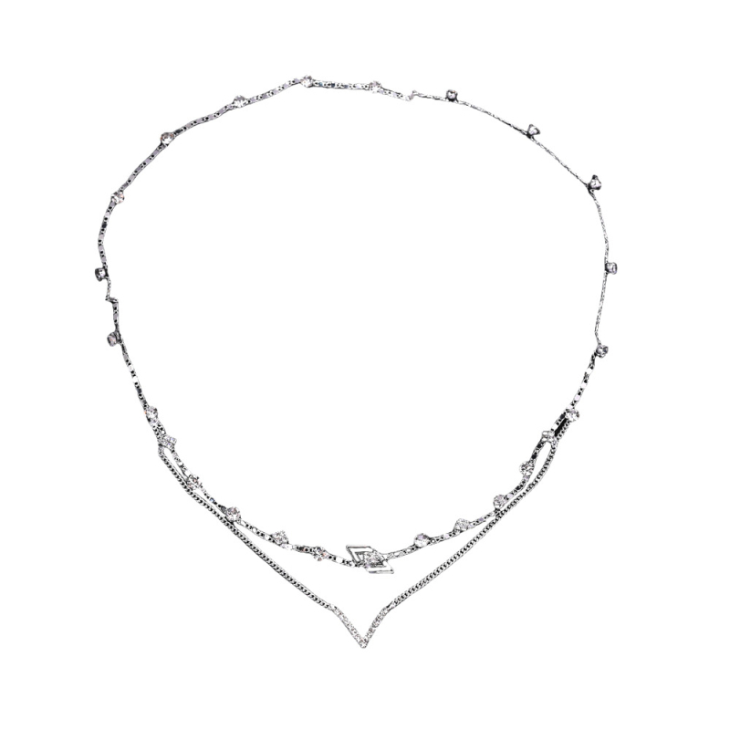 Nauja tarpvalstybinė dvisluoksnė cirkonio plaukų grandinėlė, bohemiška europietiška ir amerikietiška nuotakos galvos apdangalas, paprasta galvos apdangalo plaukų grandinėlė