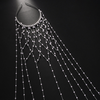 Ευρωπαϊκή και αμερικανική νέα κορδέλα με μαργαριτάρια και φούντα, σχέδιο με πλέγμα, φόρεμα με νεράιδα, ευέλικτα αξεσουάρ για το κεφάλι