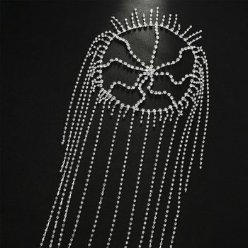 Tarpvalstybinis, karštai parduodamas, tinklelio formos, kutais dekoruotas plaukų vėrinys, etninio stiliaus, paprastas, cirkonio spalvos galvos apdangalas, scenos pasirodymo plaukų aksesuarai, plaukų vėrinys.