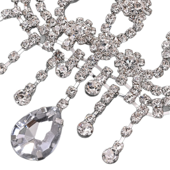 Tarpvalstybinis karšto pardavimo vandens lašo kutais kaktos grandinėlė nuotakos papuošalai madingi prabangūs cirkonio galvos juosta