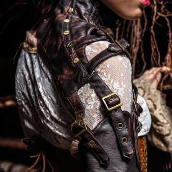 Halloweeni uus Euroopa ja Ameerika punk-stiilis vahetatav käepael keskaegse käevõru cosplay pühade lõpupalli rekvisiidid