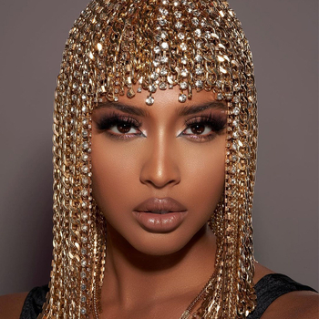 „Amazon“ perkamiausia plaukų grandinėlė su kutais, pankroko stiliaus cirkonio galvos apdangalas, suasmeninti aksesuarai, moteriška plaukų grandinėlė