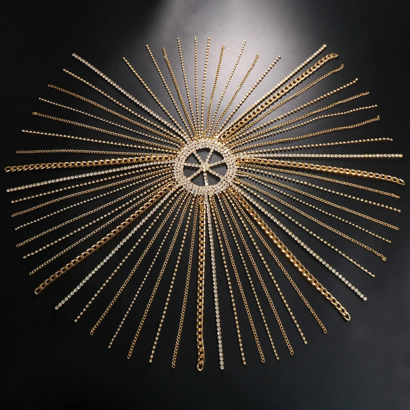 „Amazon“ perkamiausia plaukų grandinėlė su kutais, pankroko stiliaus cirkonio galvos apdangalas, suasmeninti aksesuarai, moteriška plaukų grandinėlė