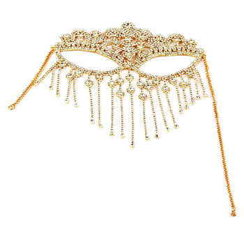 Euroopa ja Ameerika rhinestones isiksuse tutiga mask Halloweeni lihtsate moepallidega aksessuaaride kõrvarõngaste peakatetega