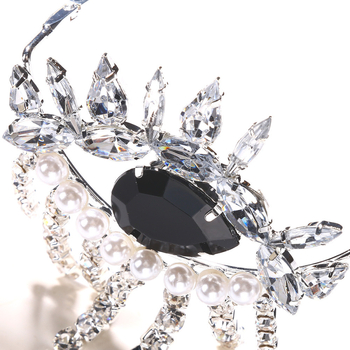 Europietiški ir amerikietiški kalnų krištolo kutais dekoruoti akinių rėmeliai be lęšių, tarpvalstybiniai Helovino rėmeliai, vakarėlių aksesuarai, akių rėmeliai