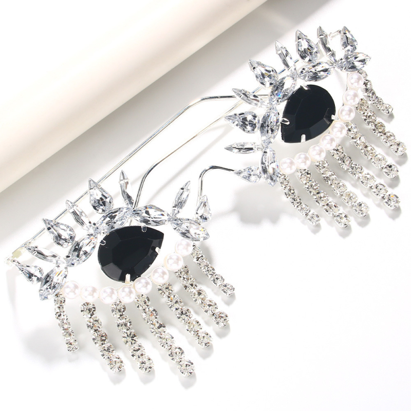 Europietiški ir amerikietiški kalnų krištolo kutais dekoruoti akinių rėmeliai be lęšių, tarpvalstybiniai Helovino rėmeliai, vakarėlių aksesuarai, akių rėmeliai