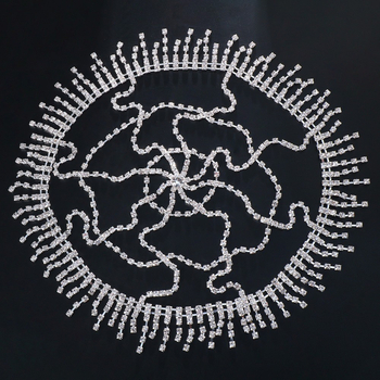 Νέο καπέλο με στρας με φούντα, ευρωπαϊκή και αμερικανική διασυνοριακή μόδα, πλήρης διαμαντένια σκηνική παράσταση, αξεσουάρ μαλλιών, γυναικεία κορδέλα μαλλιών