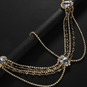 Europietiško ir amerikietiško bohemiško stiliaus kaktos grandinėlė su aukštos kokybės plaukų aksesuarais, etninio stiliaus nuotakos galvos apdangalu. Plaukų grandinėlė.