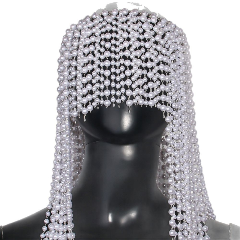 Rankų darbo europietiškos ir amerikietiškos nuotakos formos galvos apdangalai su karštais perlais, kutais, šaudymo scenos plaukų aksesuarai, skirti nuotakai ir kitiems pasirodymams.