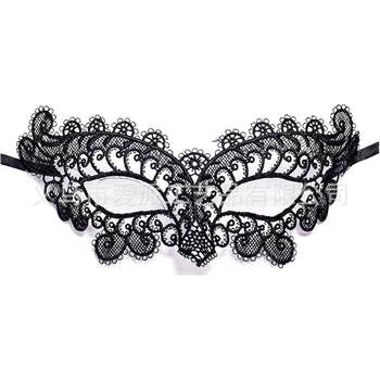 Seksikas musta kassi kaunistus Halloweeni pitsist silmamaskiga kassikõrvade peapaelaga kellukaelakee loomasabaga