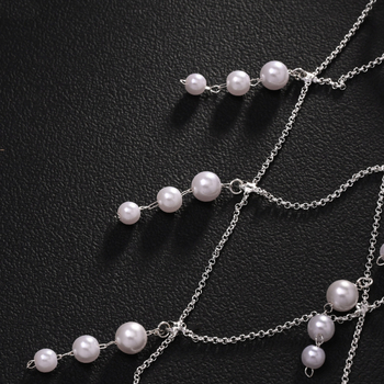 Νέα κορδέλα μαλλιών με φούντα από μαργαριτάρια σε στυλ νεράιδας του δάσους, κομμένα αξεσουάρ μαλλιών, αξεσουάρ γάμου για δεξιώσεις, καλύμματα κεφαλιού