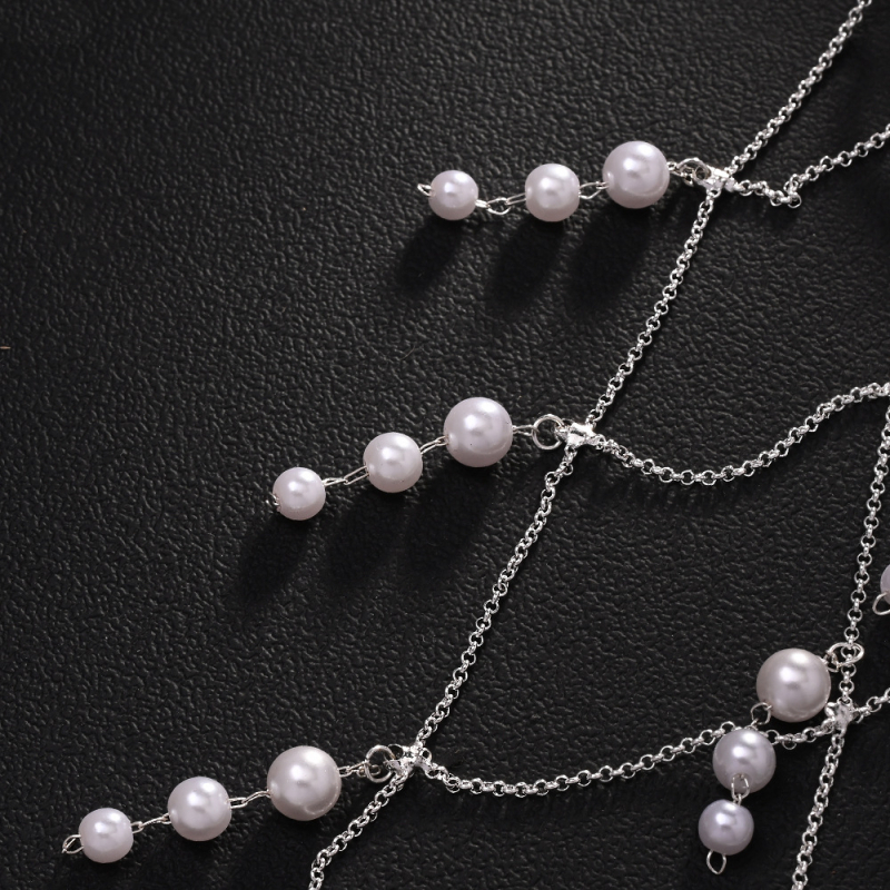 Prekogranična nova traka za glavu s bisernim resicama u stilu šumske vile, izrezani dodaci za kosu, banketni dodaci za vjenčanje, pokrivala za glavu