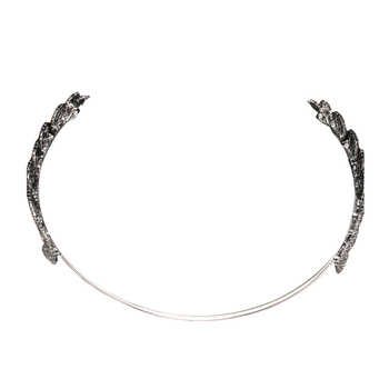 Ευρωπαϊκή και αμερικανική κομψή νυφική κορδέλα με κυματιστό νήμα, απλή κορδέλα με στρας και φύλλα, ελαφριά πολυτελής μόδα, φόρεμα για δεξιώσεις