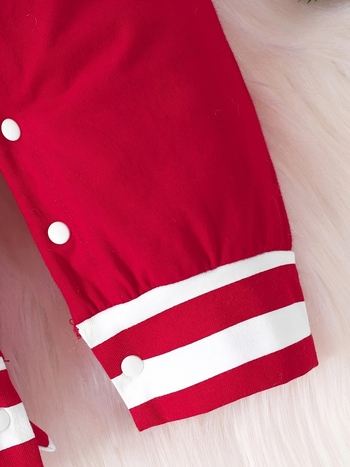 Διασυνοριακό INS νεογέννητα μωρά αγόρια και κορίτσια μωρό χριστουγεννιάτικο δέντρο γράμματα διακοπές ριγέ μακρυμάνικο καπέλο αναρρίχησης παλίρροια