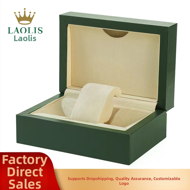 Aukštos klasės laikrodžių dėžutė, PU odos dovanų papuošalų demonstravimo saugykla, medinė kolekcija, pažangi žalio vandens vaiduoklio laikrodžių dėžutė