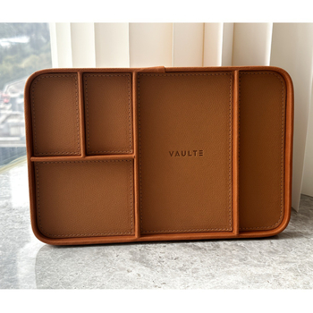 Ευρωπαϊκό στυλ μοντέρνο δερμάτινο κομοδίνο δίσκος αποθήκευσης ρολογιών για άνδρες κουτί αποθήκευσης κοσμημάτων για γυναίκες