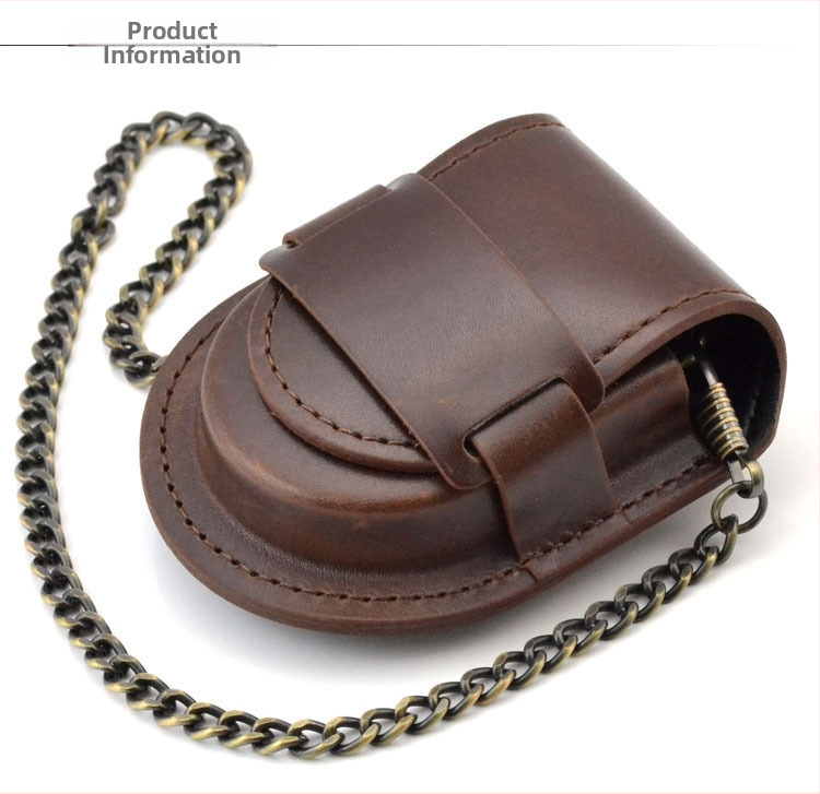 Vairumtirdzniecības piegādes vintage džinsa ādas kabatas pulksteņa jostas pulksteņa kvarca mehāniskais vīriešu un sieviešu antīks dāvanu pulksteņa korpuss