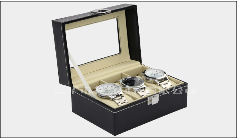 3 laikrodžių dėžutės šeimos nuotraukų laikymo dėžutė 3 moteriškų laikrodžių vitrinos PU laikrodžių dėžučių gamintojai didmeninė prekyba