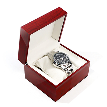 Išskirtinė laikrodžių dėžutė, papuošalų pakavimo dėžutė, medinė laikrodžių dėžutė, apverčiama papuošalų pakavimo dėžutė, violetinė raudona, aukštos kokybės medinė dėžutė