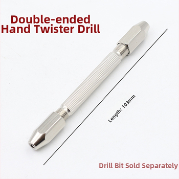 Ръчна бормашина с двойна глава, ръчна бормашина, орех, модел Amber, маслинов ядков перфоратор, разширител, ръчна спираловидна бормашина
