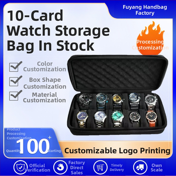 Kutija za pohranu satova s 10 mjesta, prijenosna kutija za pakiranje mehaničkih satova od EVA materijala s otpornošću na pad, poklon kutija za pametne satove