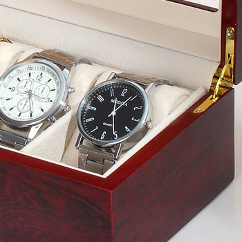 Medžio masyvo raudoni dažai, paprasta buitinė laikrodžių dėžutė, penkių vietų kolekcijos dėžutė, laikymo dėžutė, aukštos klasės dovanų dėžutė, vitrina