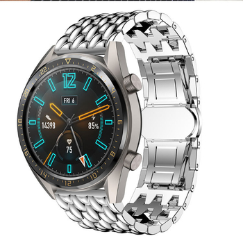 За Samsung gearS3/galaxywatch 46mm/Huawei GT2e glory watch метална каишка с драконов мотив