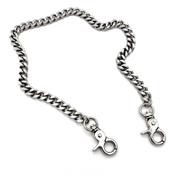 Európai és amerikai rozsdamentes acél elveszett kulcstartó fém nadráglánc különféle kulcstartók titán acél lánc ékszerek teljes specifikáció