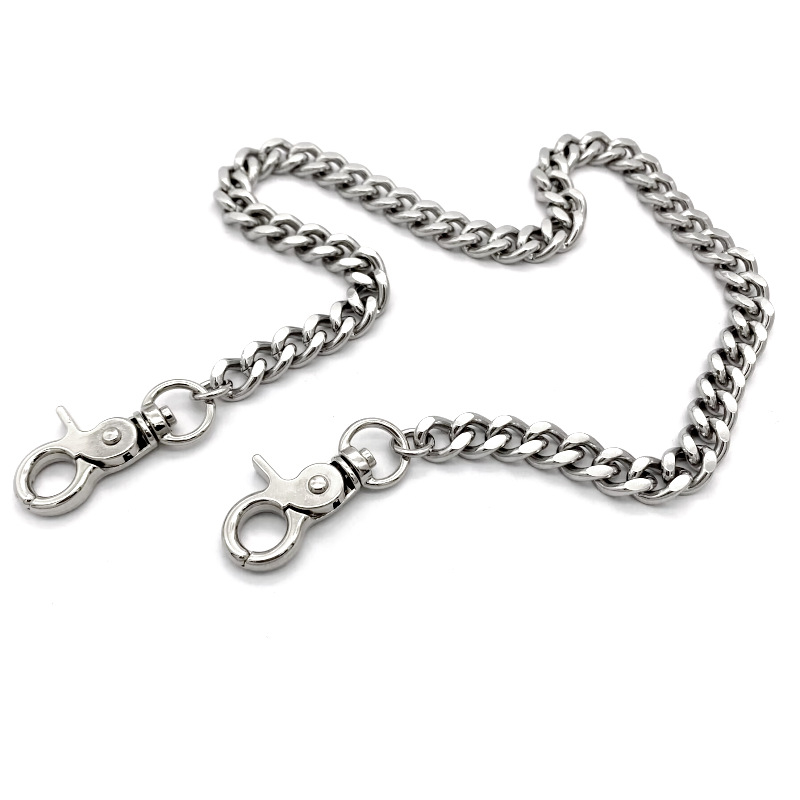 Európai és amerikai rozsdamentes acél elveszett kulcstartó fém nadráglánc különféle kulcstartók titán acél lánc ékszerek teljes specifikáció