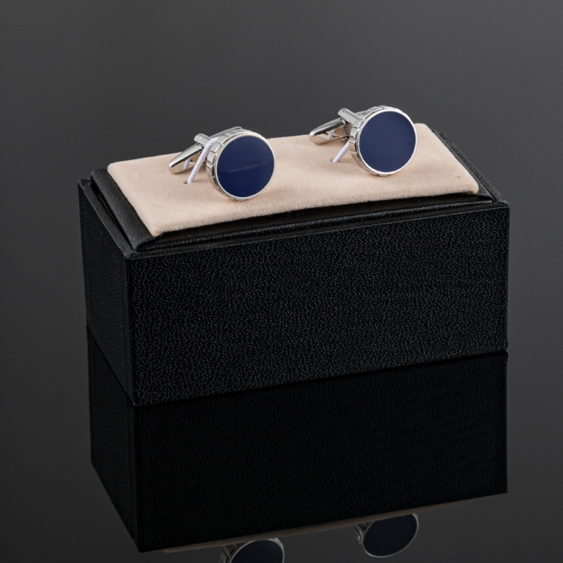 Spot New High-End Okrugli plavi emajlirani manžetni manžetni preko granice Popularni muški francuski košulja manžetni veleprodaja