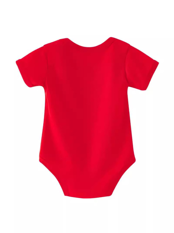 Klasszikus ketchup stílusú betűmintás újszülött overál, rajzfilm ketchup minta, ajándék terhes nőnek