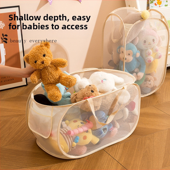 Πτυσσόμενος κάδος αποθήκευσης ταξινόμησης Κουτί αποθήκευσης κούκλας παιχνιδιών Πλούσιο καλάθι αποθήκευσης παιχνιδιών για κούκλες από ύφασμα χονδρικής