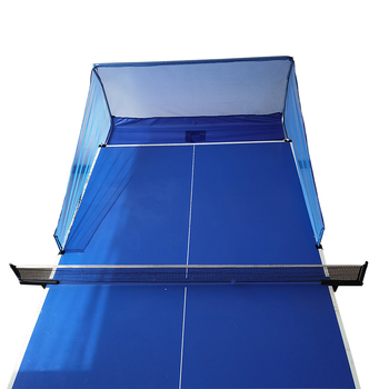 Stalo teniso kamuoliukų surinkimo tinklas, skirtas treniruotėms patalpose, blokuojantis stalo teniso kamuoliukų surinkimo tinklą, nešiojamą kamuoliukų rinkimo ir perdirbimo tinklą.