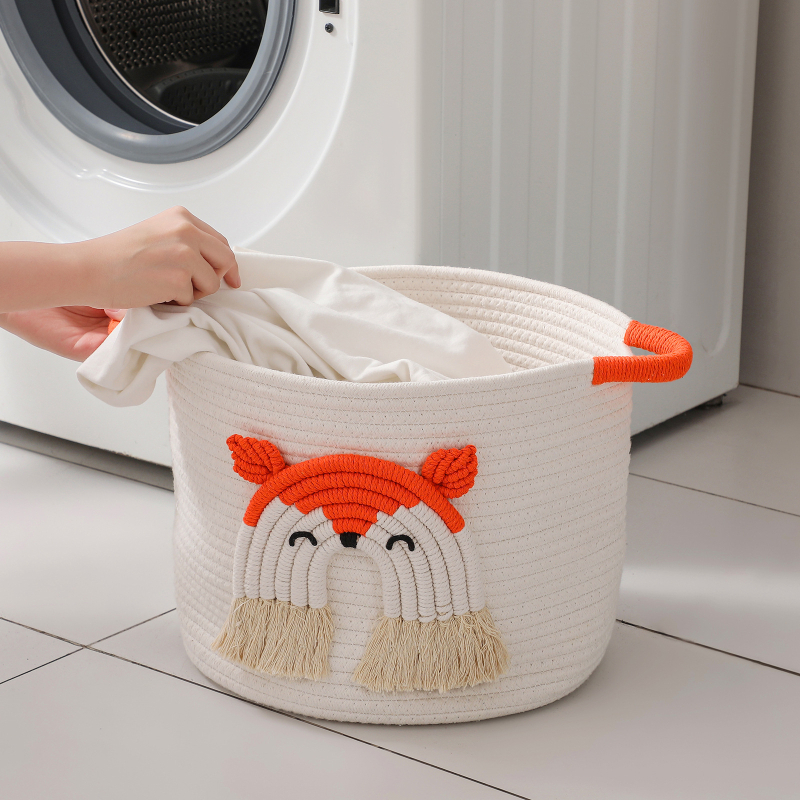 Puuvillast niidi hoiukorv Mänguasjade hoiustamine Majapidamise hoiukast Riidekapi hoiukast Riided Kangas hoiukorv Intiimsed suupisted