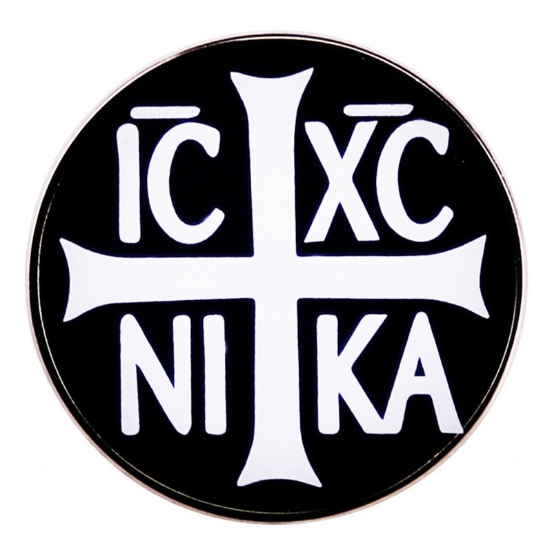 Hódító kereszt alakú bross IC XC NI KA kitűző fémötvözetből készült jelvény kiegészítők