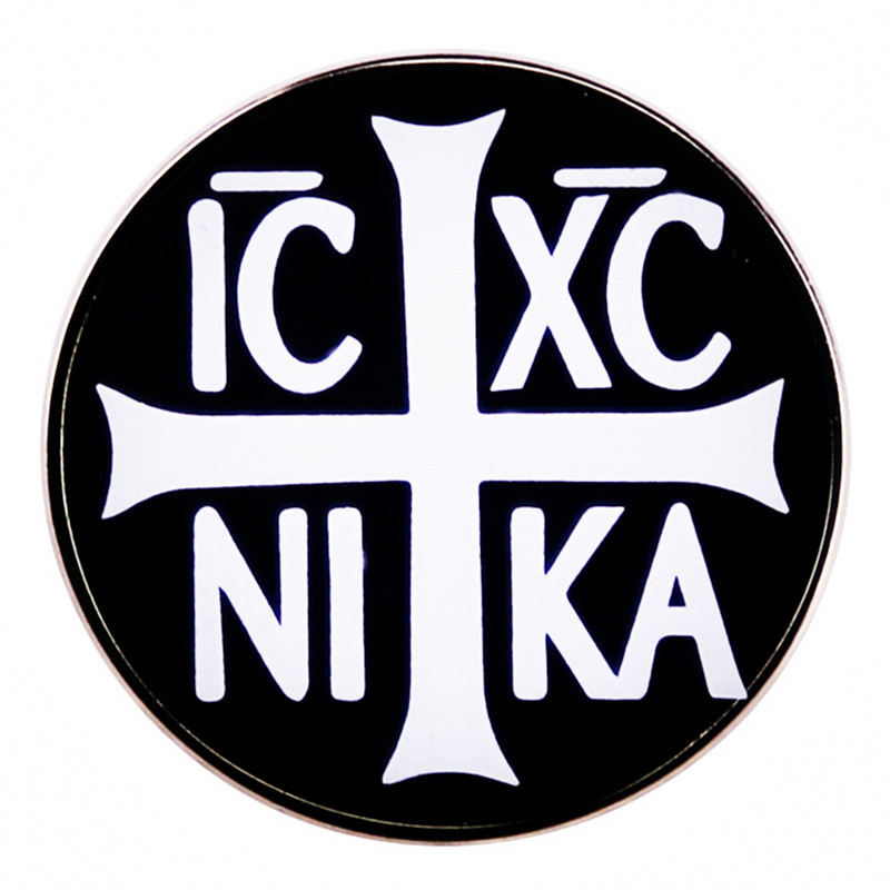 Hódító kereszt alakú bross IC XC NI KA kitűző fémötvözetből készült jelvény kiegészítők