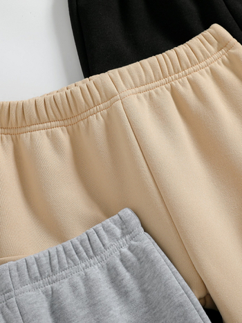 Άνετο παντελόνι με επένδυση από φλις ύφασμα για αγόρια, σε 3 τεμάχια, σε συνδυασμό με τα δάχτυλα