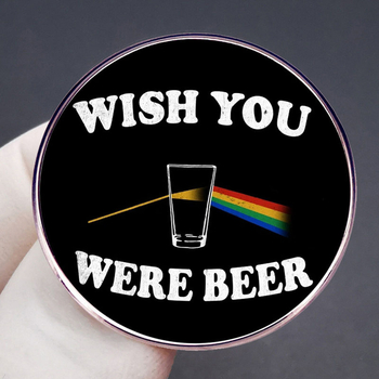 Remélem, hogy nem tudsz inni, Sörbross, Prizmás Szivárvány Kitűző, Freud Rock Jelvény Kiegészítő