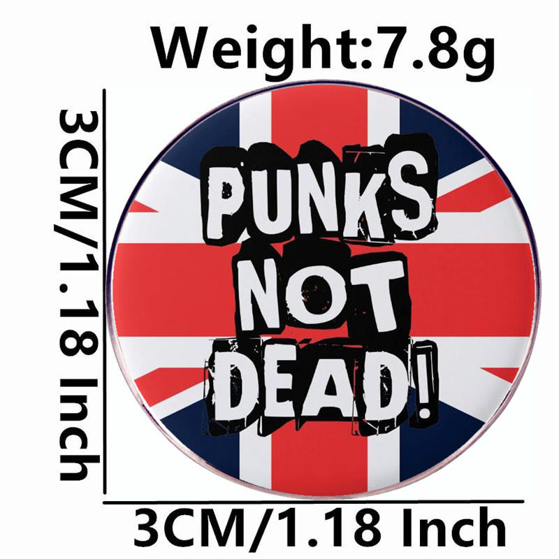 Пънк рок брошка Undead Band музикална значка метална сплав аксесоари за значки