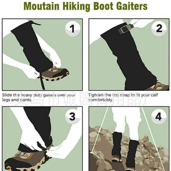 Lauko sportui skirtos kojų apsaugos, reguliuojami apsauginiai batai, maskuojantys blauzdų apsaugos, žygiai, medžioklė, laipiojimas sniegu, sportinės, gyvatėms atsparios rankovės