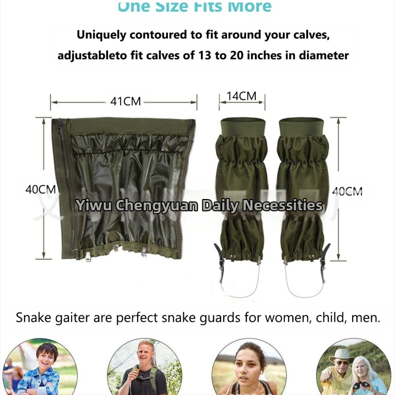 Регулируеми предпазители за крака, камуфлажни, за прасци, туризъм, лов, катерене по сняг, спорт, змиеустойчив ръкав
