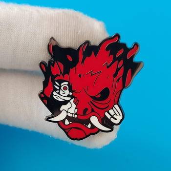 Kreatív Punk Stílusú Anime Ghost Warrior Rajzfilm Bross Fém Zománc Embléma Táska Hajtóka Ing Kitű Kiegészítők