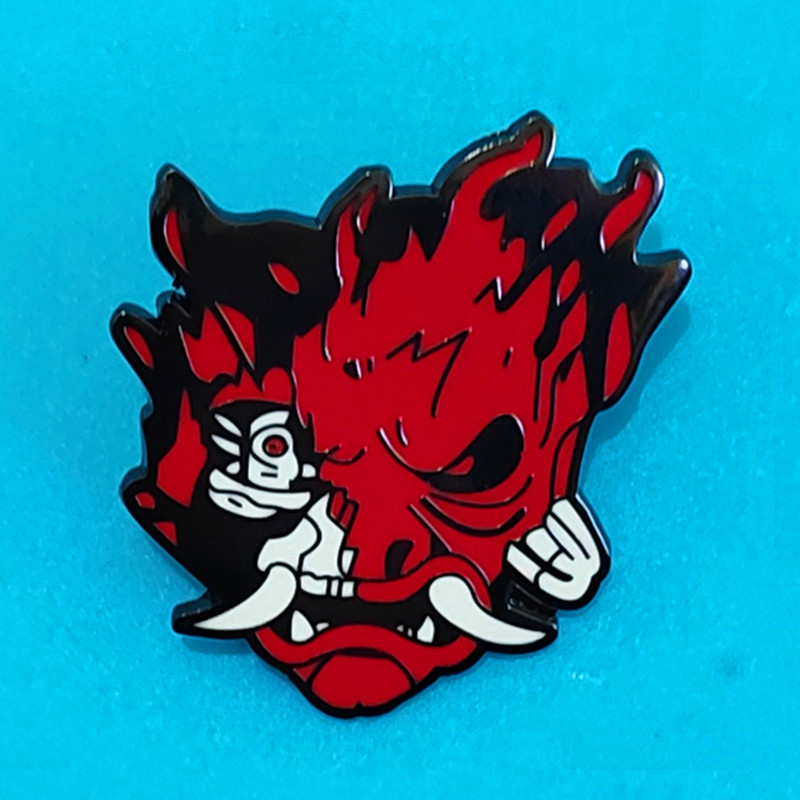 Kreatív Punk Stílusú Anime Ghost Warrior Rajzfilm Bross Fém Zománc Embléma Táska Hajtóka Ing Kitű Kiegészítők